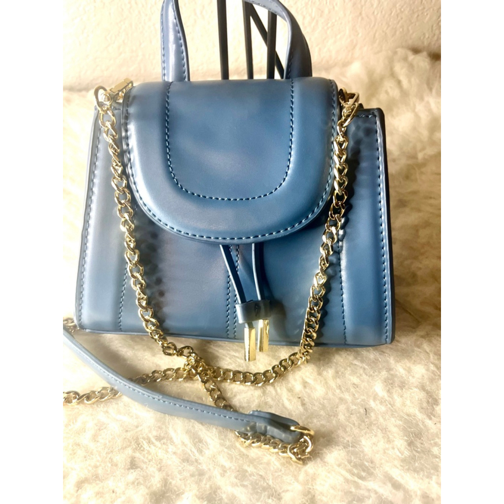 Zara Mini City Bag Crossbody Bag Purse Blue